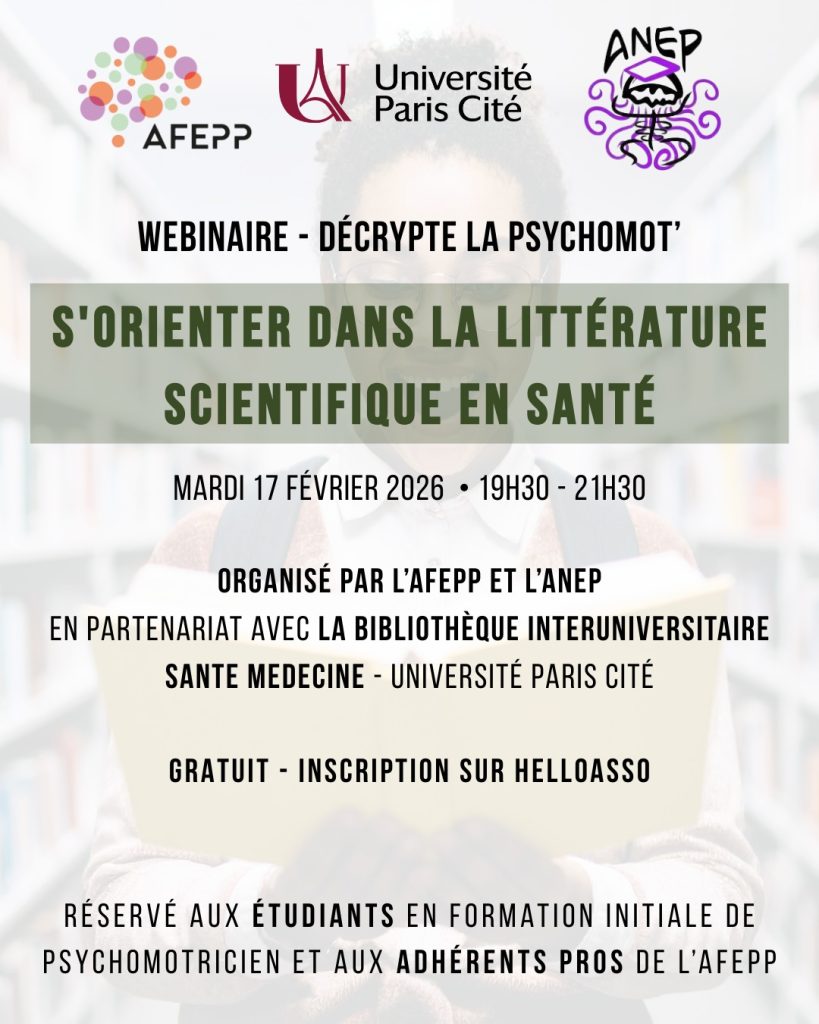 Webinaire 1 - Décrypte la psychomot' AFEPP