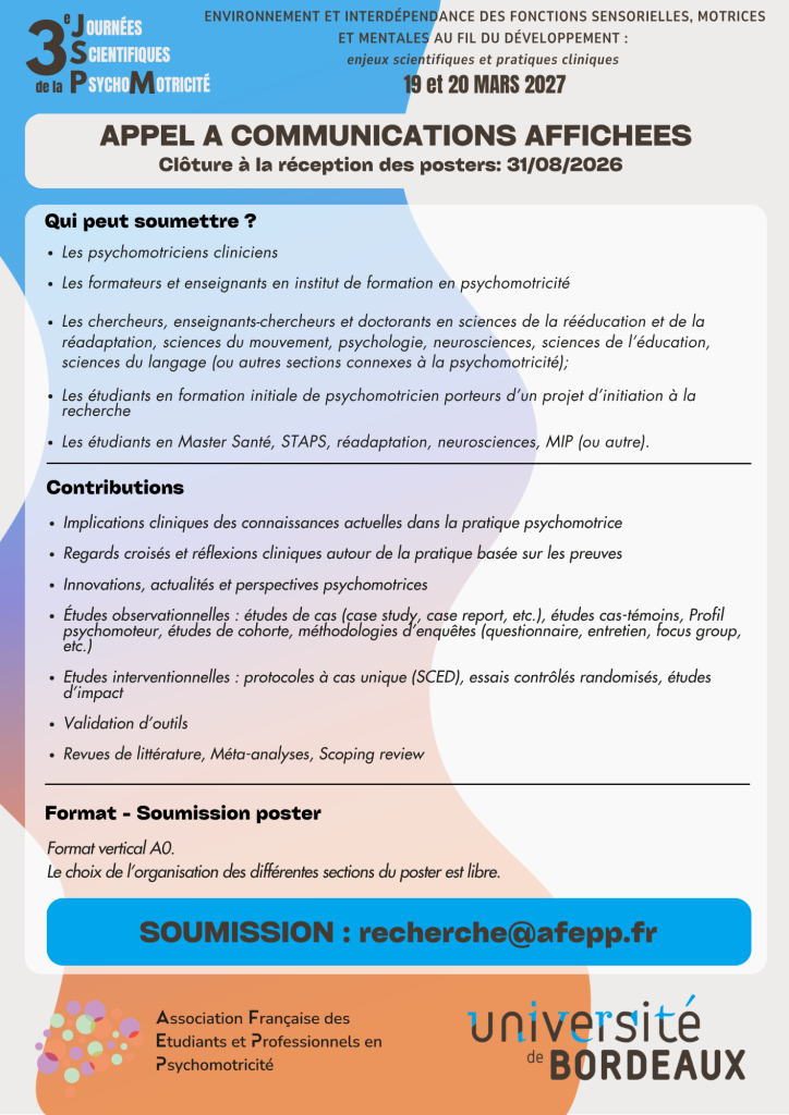 Appel com affiche JSPM AFEPP