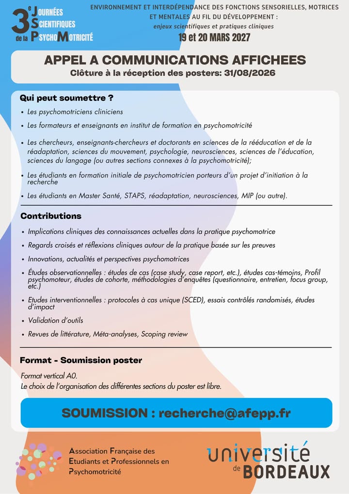 Asso Française des Etudiants et Professionnels en Psychomotricité - AFEPP